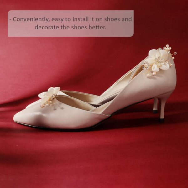 Decorative Shoe Clips Pearl Flower Shoes Decorations Charms ...