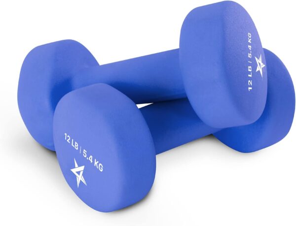 Yes4All Neoprene Coated Dumbbell Hand Weight Sets of 2 - Mul...