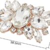 1 Pair Rhinestone Crystal Shoe Clips Wedding Party Prom Shoe...
