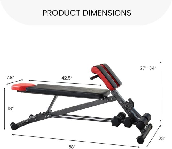 Finer Form Multi-Functional Weight Bench for Full All-in-One...