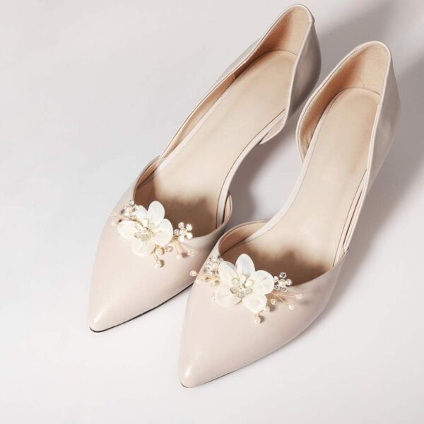 Decorative Shoe Clips Pearl Flower Shoes Decorations Charms ...