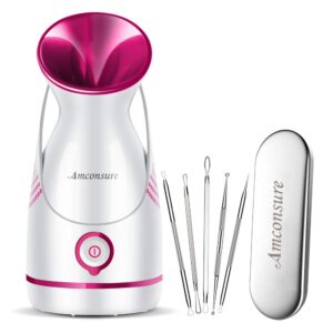 Amconsure Facial Steamer - Nano Ionic Face Steamer Warm Mist...
