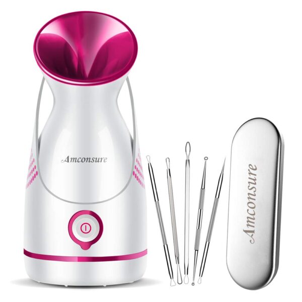 Amconsure Facial Steamer - Nano Ionic Face Steamer Warm Mist...