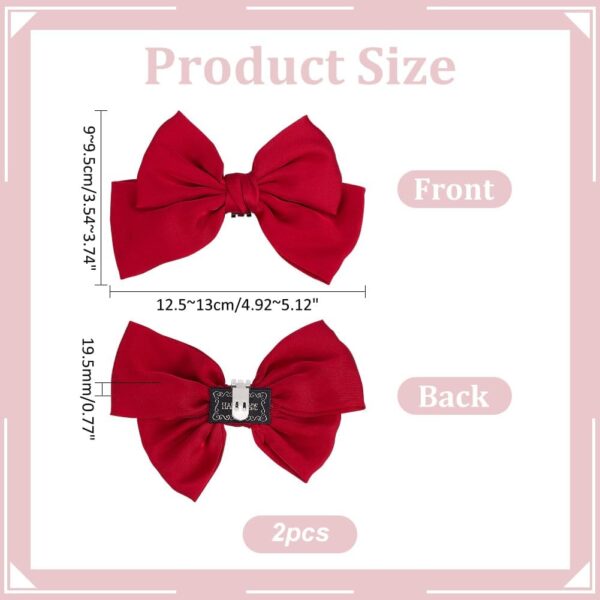 PH PandaHall 2pcs Bow Shoe Clips, Satin Buckle Removable Ele...