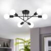Modern Sputnik Chandelier 6-Light Industrial Ceiling Lights ...