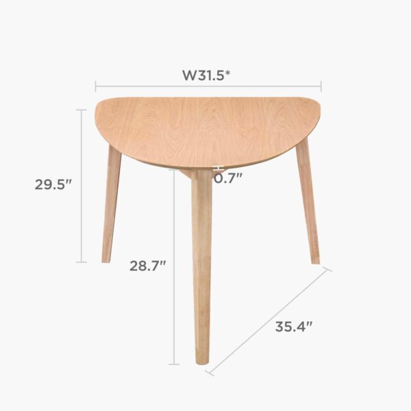 Acanva Modern Small Triangle Dining Room Table for Kitchen C...