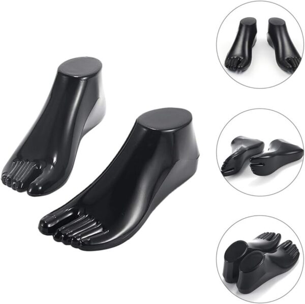 1 Pair Plastic Mannequin Foot Display Holder Stand, for Jewe...