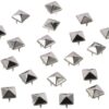 1001 Pcs 10 mm Square Pyramid Studs Silver 4 Prong Metal Nai...
