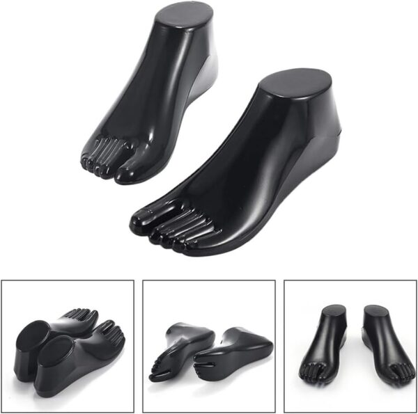 1 Pair Plastic Mannequin Foot Display Holder Stand, for Jewe...