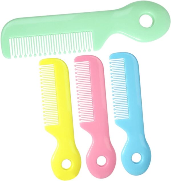 4Pcs Newborn Hair Comb Baby Comb Round Teeth Combs Wide Toot...