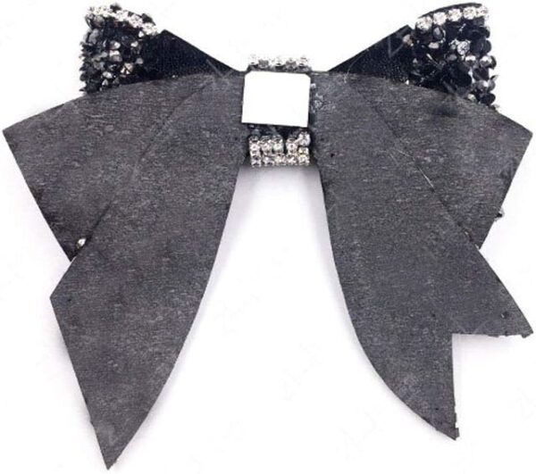 Suoirblss 2 PCS DIY Handmade Very Large No Clip Bow Resin Rh...