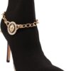 Women Western Jewelry Boot Bracelet Gold Metal Chain Lion Co...
