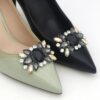 1 Pair Rhinestone Crystal Shoe Clips Wedding Party Prom Shoe...