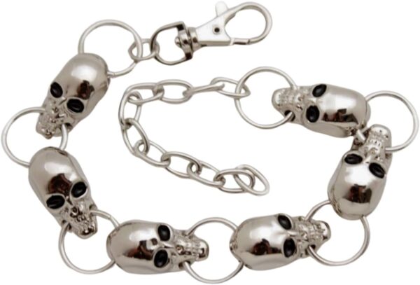 TFJ Women Jewelry Boot Bracelet Biker Metal Chain Skeleton S...
