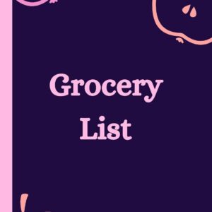 Grocery List: Food Shopping List ~ Groceries Note Pad ~ Line...