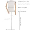 CNCEST Male Mannequin Torso Body,Men Maniquine Dress Form wi...