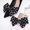 Tsangbaby Satin Bow Shoe Clips - Dots Solid Color Removable ...
