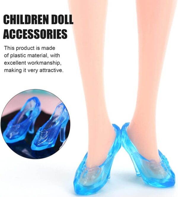 TOYANDONA 30 Pairs Doll Shoes, Fashion Doll High Heels Shoes...
