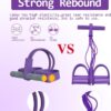 21 Fitness Resistance Bands-6 Tube Pedal Ankle Puller 2025 U...