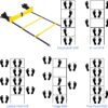Ohuhu Agility Ladder Speed Training Set 12 Rung 20ft Exercis...