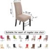 NORTHERN BROTHERS Dining Chair Covers Seat Parson Chair Slip...