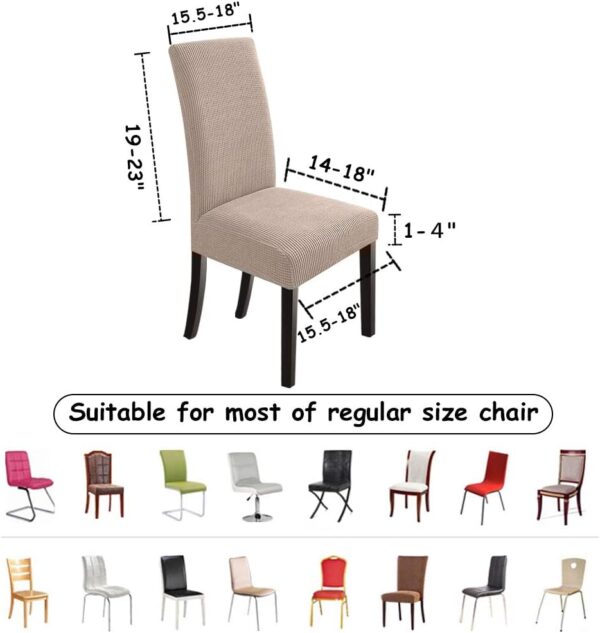 NORTHERN BROTHERS Dining Chair Covers Seat Parson Chair Slip...
