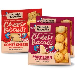 Michel et Augustin Gourmet Crackers Variety Pack: 2 Parmesan...
