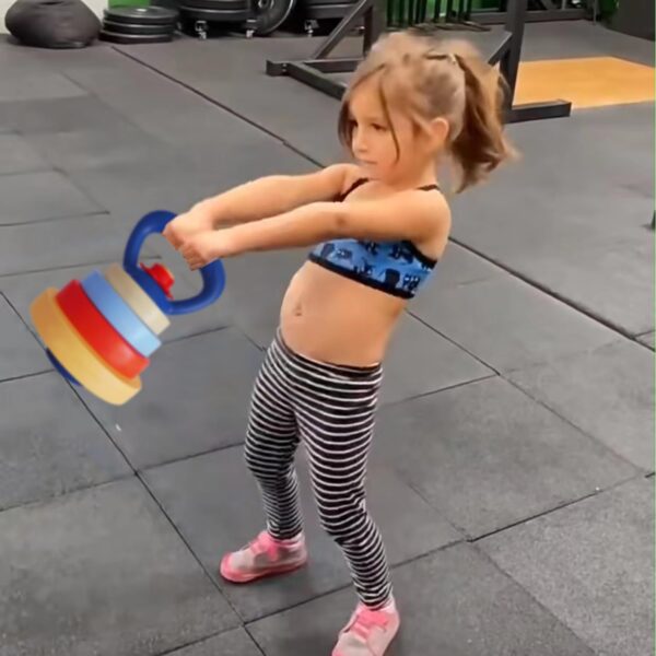 RAINBOW TOYFROG Kids Kettlebell - Fun Exercise Equipment and...