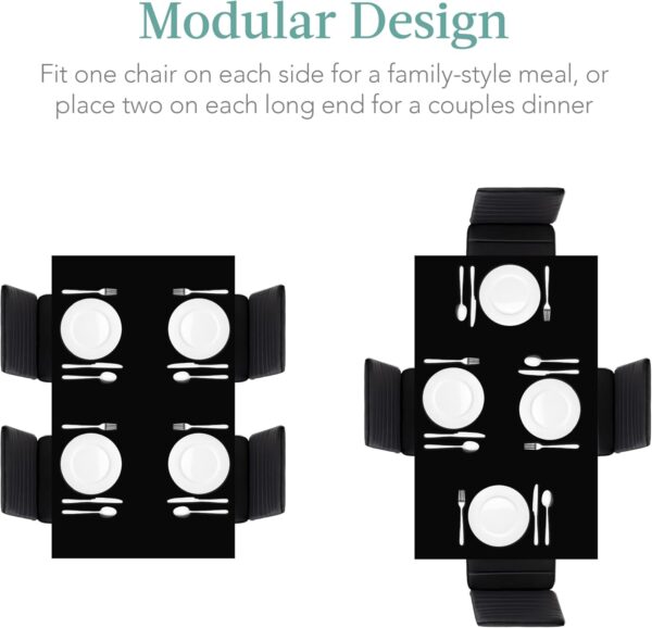 Best Choice Products 5-Piece Glass Dining Set, Modern Kitche...