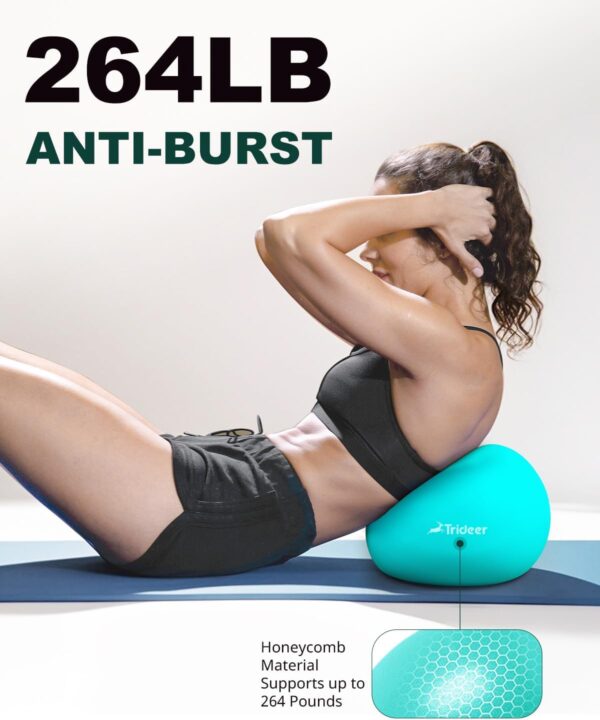 Trideer Pilates Ball 9 Inch, Small Exercise Ball with Exerci...