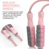 FITMYFAVO Jump Rope Cotton Adjustable Skipping Weighted jump...