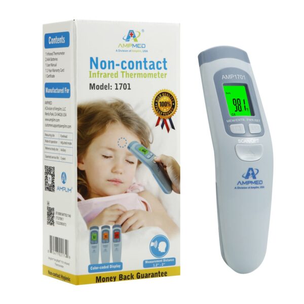Amplim Medical Grade Forehead Thermometer for Adults, Kids, ...