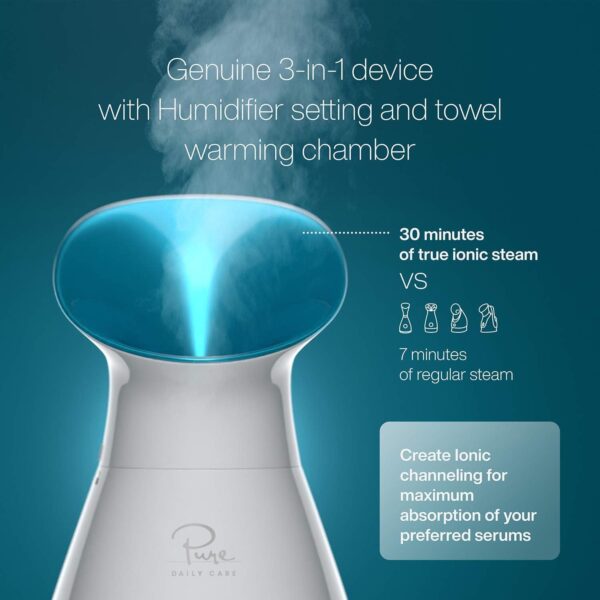 Pure Daily Care NanoSteamer Large 3-in-1 Nano Ionic Facial S...