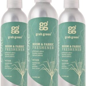 Grab Green Room and Fabric Freshener, 7 Ounce (Pack of 3), V...