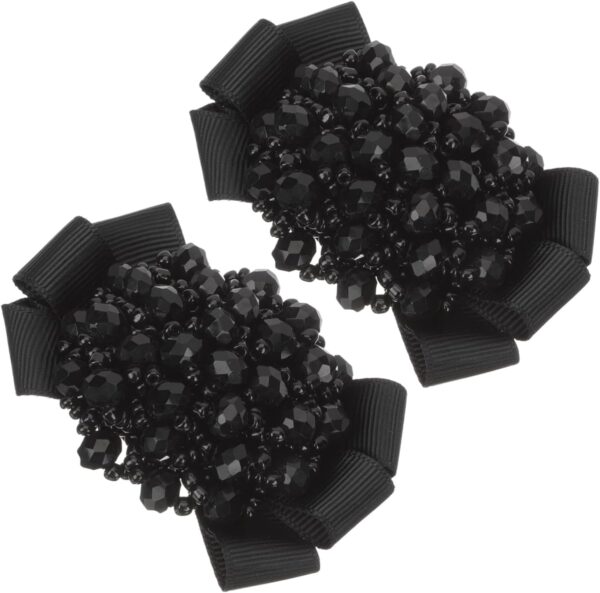 1 Pair Bow Shoe Sparkly Rhinestone Shoe Buckles Clip on Deco...