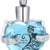 constantlife Crystal Heart Shape Cremation Jewelry Memorial ...
