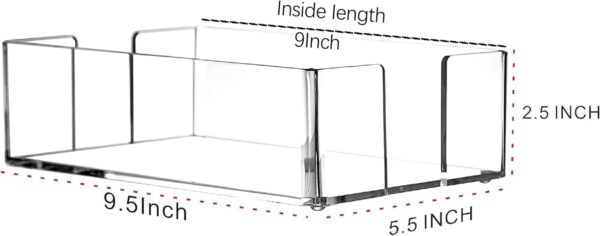 Acrylic Clear Guest Towel Holder Tray For Bathroom,Waterproo...