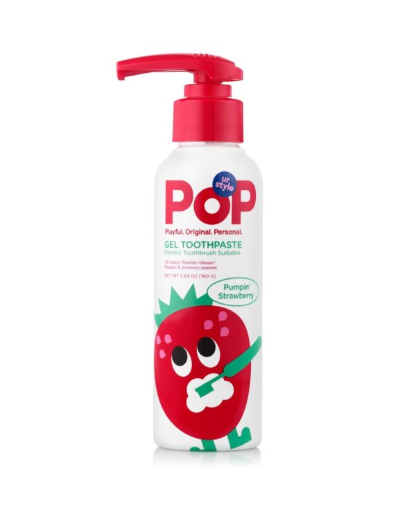 POP Kids Gel Toothpaste Pumpin Strawberry