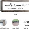 Dazingart Farmhouse Kitchen Wall Decor,Meals and Memories Ar...