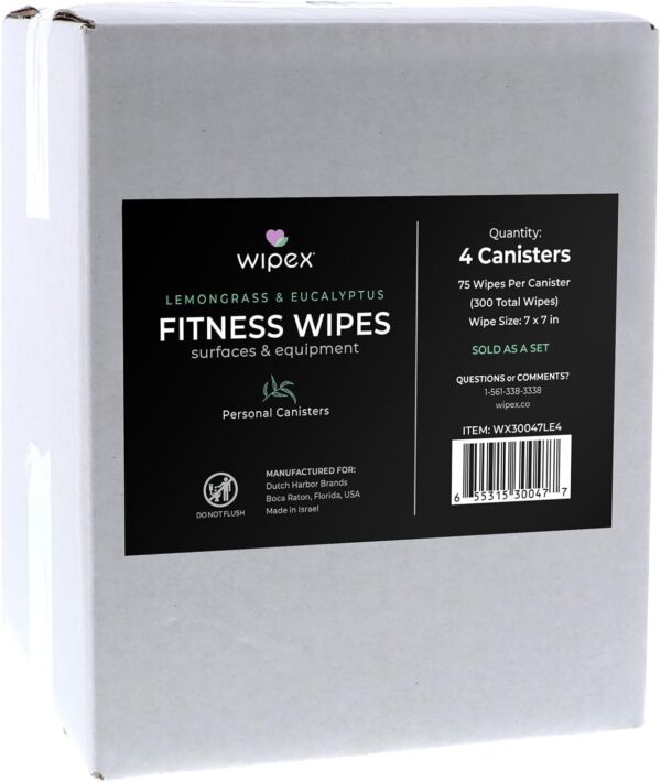 Wipex Fitness Equipment Wipes | Clean Gym Equipment, Yoga Ma...