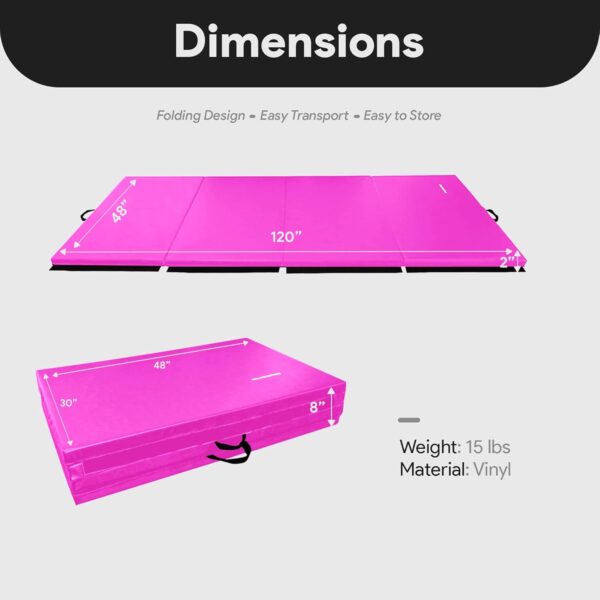 BalanceFrom Folding Gymnastics Mat, Thick Home Gym Floor Tum...