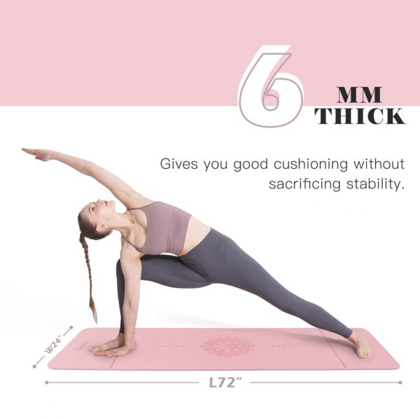 Yoga Mat Non Slip, Pilates Fitness Mats, Eco Friendly, Anti-...