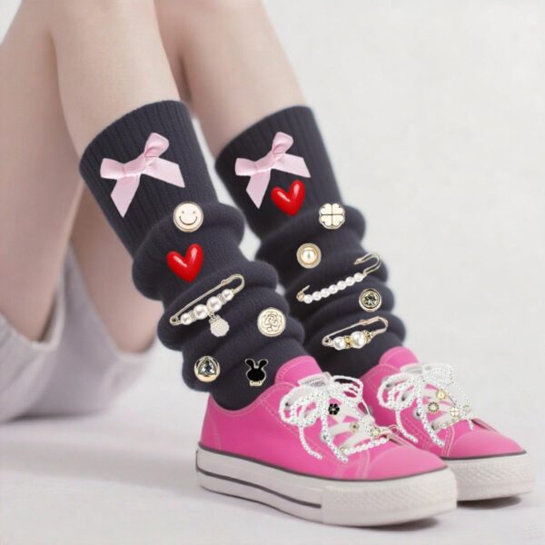Shoe Charms for Sneakers Women, 51PCS Contain Pearl Lace Bow...