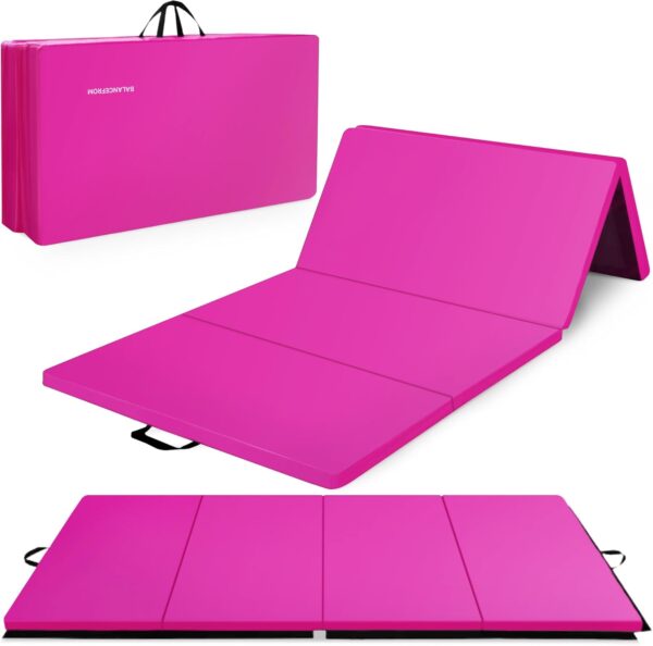BalanceFrom Folding Gymnastics Mat, Thick Home Gym Floor Tum...