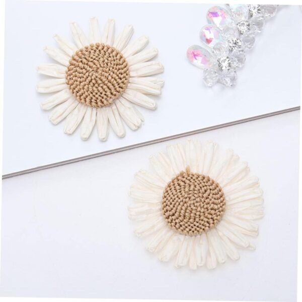Uonlytech DIY Flower Jewelry Shoe Clips Flower Embroidered P...