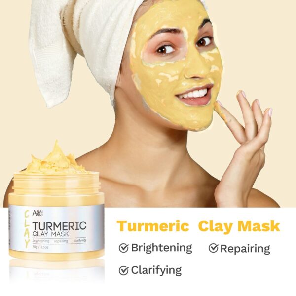 ANAI RUI Turmeric Clay Mask - Green Tea Clay Mask - Dead Sea...