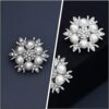 Rhinestone Shoe Clips Decorative Pearl Shoe Charms DIY Remov...