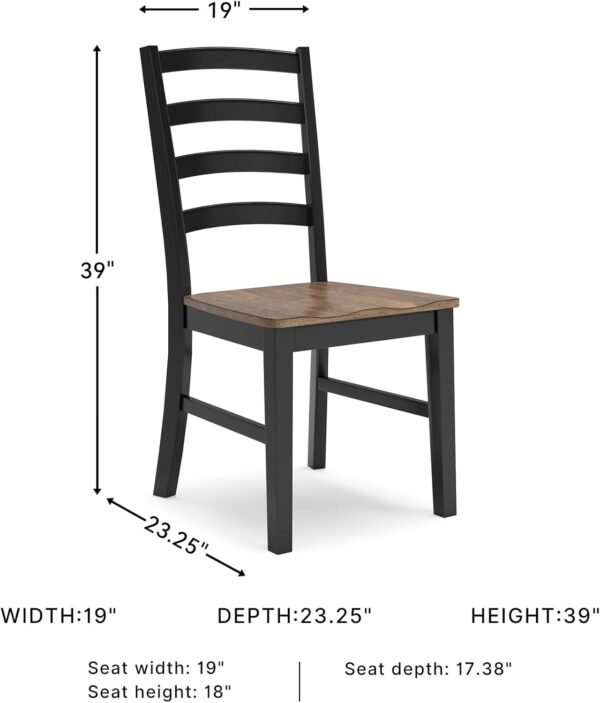 Signature Design by Ashley Wildenauer Rustic Armless Dining ...