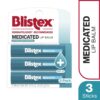 Blistex Medicated Lip Balm, 0.15 Ounce, 3 Count (Pack of 1) ...