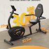 JEEKEE Recumbent Exercise Bike for Seniors,Stationary Bikes ...
